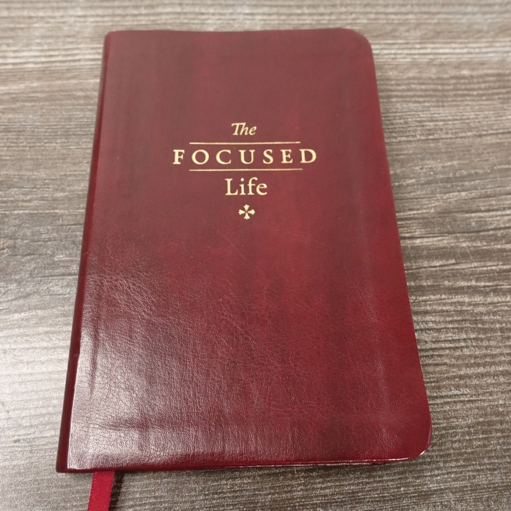 Turning Point The Focused Life Book OS Burgundy Excellent Devotional